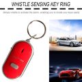 Smart Key Finder with Whistle Sensors smart key chain key locator with Whistle detector Smart Pet finder key chain with LED Flashing and Beeping sound Anti-Lost smart Keychain with LED Torch SOS Emergency Alarm with LED Light for Wallet, keys, bag, Pet.. 