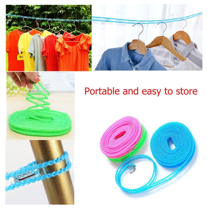 Plastic Clothes Hanging Rope | Clothesline | Clothes Drying Rope - 5 ...