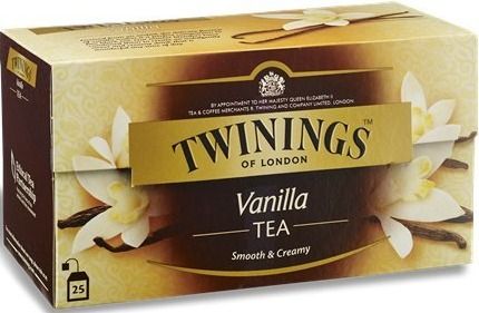 Twinings Vanilla Tea, Fine Tea with the Rich Sweet Taste of Vanilla 25 Sachets Net Weight 50gm