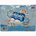 BABY BOY FEETS FOIL BALLOONS - BABY BOY WELCOME PARTY FOIL BALLOONS - PARTY DECORATION BALLOONS. 
