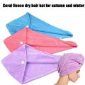 Magic Drying Microfiber Hair Towel Wrapped Turban Turbie Twist-hair towel wrap. 