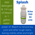 Bleach for white clothes - Laundry - Powerful Action- Stain Remover - 1 Liter. 