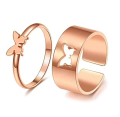 Butterfly Rings Set For Couples, Couples Ring, Gorgeous Ring For Couples , Rings , Butterfly Shaped Couple Rings.. 