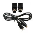 S-Video SVideo SVHS Cable 4-pin Male to Male DVD DSS TV, S-Video Cable for TV, S-VHS, VCRs, DVD, Camcorders, Video Cards - Mini Din 4-Pin Male to Male S-Video Cable. 