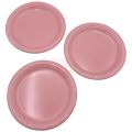 PINK COLOR PLATES AND CUPS - PLASTIC PLATES AND CUPS - PACK OF 10. 