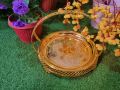 Rasam Tray For Nikkah,Rasam Sweets Tray.,Wedding Tray,Golden Tray/Golden Holder Tray / Wedding /Nikkah Tray Wedding Tray/Flower Tray basket/Mithai sweets, candy Gajra tray. 