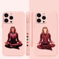 【Naughty Lui】Case for iPhone 14 13 11 12 Pro XS Max X XR 7 8 6 6S Plus Mini SE2 SE Liquid Silicone Phone Cases Scarlet Witch Wanda Maximoff. 