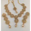 Gold plated hand made kundan bridal set. 