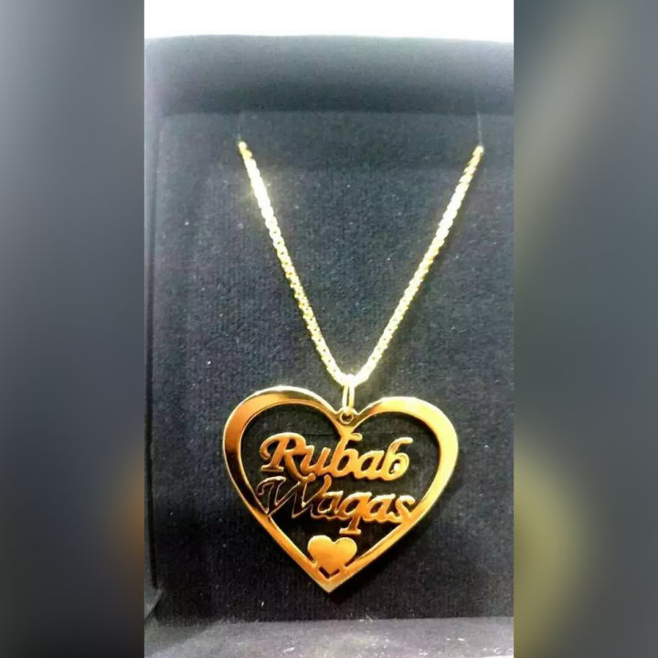 The Jewel Lodge Name Pendant, Name Necklace For Girls