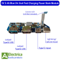 Type-C  Micro USB Bank Module Dual USB 5V 1A 2.1A LED Display for 18650 Lithium Ion Battery Charging by Electrica. 