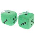 Fuzzy Dice Rear View Mirror Hangers Car Pendant Interior Decoration. 