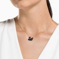 Black Swan Necklace With Gold Plated Chain-Pure Stainless Steel-Anti tarnish Material-Imported Thai Quality-Water/Sweat Resistant. 