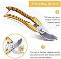 Fruit Tree Thick Branch Pruning Shears Portable Bird-Mouth Flower and Garden Shears Clippers Gardening Secateurs Scissor, Professional Sharp Secateurs Tree Trimmers with Spring-Loaded Comfort Handles. 