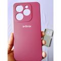 For Infinix Hot 40i - Premium Liquid Silicone Silky Soft Gel Rubber Shockproof Back Cover Case For Infinix Hot 40i. 