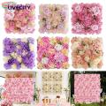 Artificial Rose Wall Panel Exquisite 3d Floral Wall Backdrop for Wedding Baby Shower Parties Diy Square Rose Flower Wall Panel for Stunning Photography Prop Flower Wall Panel Decor. 