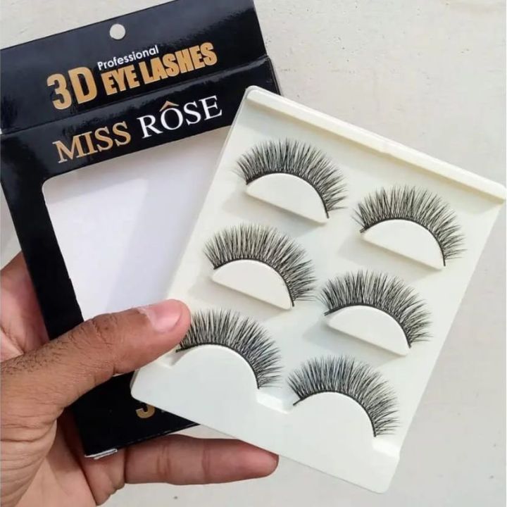 High Quality Eyelashes - 3 Pairs 3D Eye Lashes | Daraz.pk