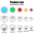 100Pcs Button Covers, Cover Button Kit with 5 Different Sized Buttons and Tools for Make Your Own Button Durable Easy to Use Silver. 