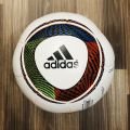 Jabulani World cup Football White Fire Match Soccer Ball 2010 Size 5 with free Nozzle by King Sports. 