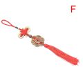 Traditional Chinese Emperor Money Lucky Charm Ancient Coin Red Chinese Knot Collection Gift Copper Coins Keychain Good Fortune. 