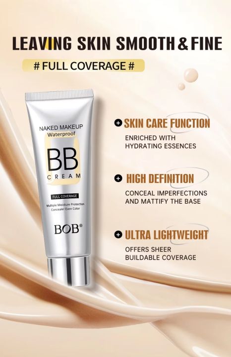 Bob%20%20Foundation%20BB%20Face%20Cream%20Concealer%20Waterproof%20Brightening%20Moisture%20Natural%20Organic%20Makeup%20Sunscreen%20Base%20BB%20Cream%2040%20g%20-Shade%202%20.%20-%20Image%203