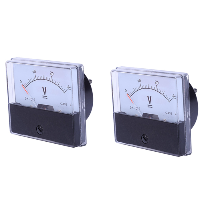 2X -670 Accuracy DC 30V Analog Panel Meter Voltmeter