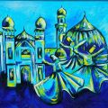 Old City Painting | Dervish City Painting | Home Decor Painting | Wall Decor at Home. 