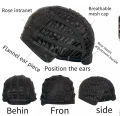 Men's Curly Wig Short Brown Wig High quality Fluffy Soft Synthetic Natural Costume Hair Wigs for Male Boy. 
