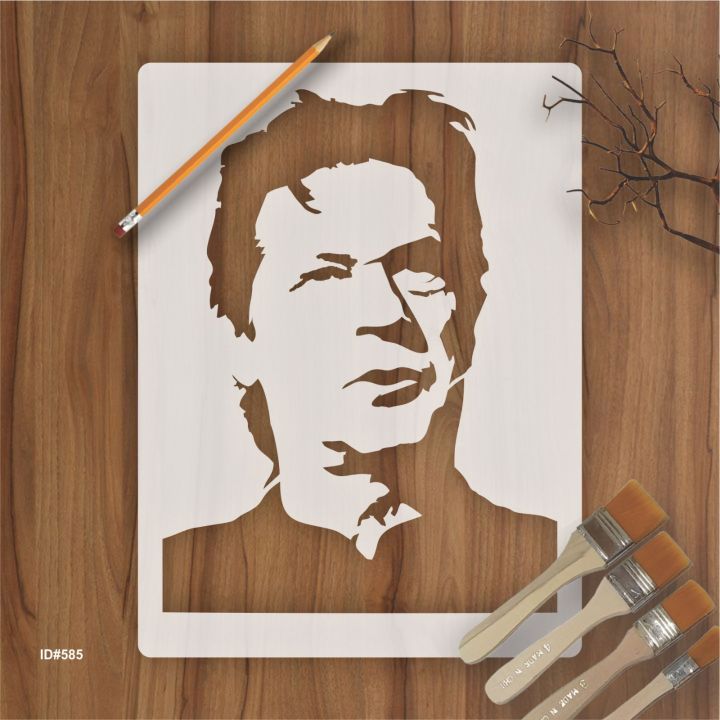 Imran khan unbreakable & reusable stencil for  painting ,scrapbooking wall  decoration