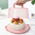 Ergonomic Cake Box Portable 10 Cake Carrier with Lid Handles Cake Storage Container Stand for 7 Cupcakes Transparent Design Easy to Carry Store Ideal for Transparent Cake Box. 