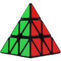 Pyramid Speed Cube 3x3 Pyraminx Puzzle Triangle Twist Magic Cube Black. 