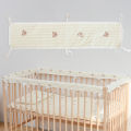 HelloWorld Baby Crib Bumper Wrinkle-resistant Safety Soft Touching Infant Crib Liner. 