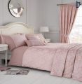 Dockyard Cherry Blossom Blush Pink Quilt Cover Set  3 Pcs Bed Set  Jacquard Fancy Duvet Cover. 