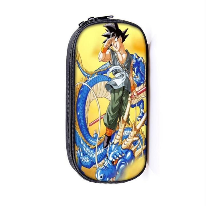 【happy one】Anime Dragon Ball Cases Sun Goku Bag Holder Boys School Supplies Case Kids Pencil Box Makeup Bags