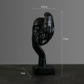 Creative Thinker Statue, Figurines Resin Ornament, Decoration Abstract Face Sculpture for Desktop Office Home Bookshelf Wedding Gift. 