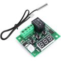 W1209 Digital Led Thermostat Temperature Controller12V DC Digital Temperature Controller Board Micro Digital Thermostat -50-110°C Electronic Temperature Cool Temp Control Module Switch with 10A.... 