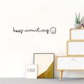Ins Korean Style Keep Smiling Wall Sticker Home Decor Stickers Bedroom Living Room Bar Removable Wallpaper Ov475. 