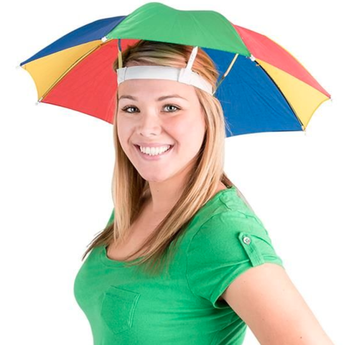 Outdoor Foldable Sun Umbrella Hat Fishing Camping Headwear Cap
