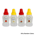 Mini Tomato Ketchup Squeeze Bottle 25ml - Portable Small Sauce Container Salad Dressing Pantry For Lunch and Bento Box Dressing & Oil Bottle Accessories. 