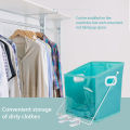 Closet Caddy Laundry Basket Can Enables To Retrieve Items From High Shelvesand And Perfect For All Storage Needs/With Clear Front Panel. 