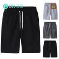 DR BEI Men Summer Trousers All Match Nude Color Knee Length Shorts. 
