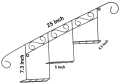 Wall Mounted Staircase Floral Display Storage Rack, Hanging Plant Stand for Home and Garden Decor. 