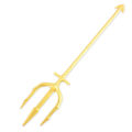 Aquaman's golden trident prop model movie version 100cm children's toy large one meter ornament. 