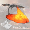 3D printing night light, fire dragon, ice dragon lamp, new and exotic creative home decoration table lamp, children's gifts, new style. 