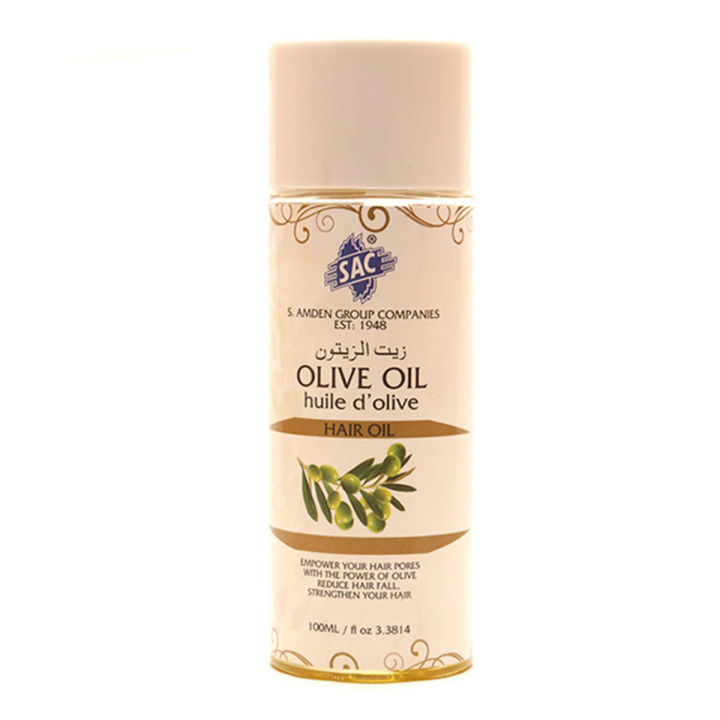 Olive hair Oil - 100ml - Pure - Strengthen & Moisturise the roots, tips - SAC