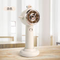 New Aircraft Turbine Rechargeable Fan Bladeless usb Rechargeable fan Portable Mini Desktop Small Handheld Fan. 