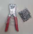 Snap Button Plier, Metal Snaps Buttons Plier, Hand Pressure Plier, Buckle Installation Tool, Button Snap Fastener Kit, Hand Presser Plier with 100 buttons. 