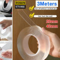 Nano tape Double Sided Washable Adhesive Tape Reusable and Washable Adhesive Silicone Nano Tape with Multi-Functional Anti-Slip. 