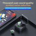 YD MINI Wireless Bluetooth Earphones In-Ear ENC Noise Reduction Headphone Waterproof Earbuds Digital Display TWS Bluetooth Earphones HD Stereo Fingerprint Touch Noise Cancelling Gaming Headset With Mic.. 