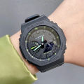 (Ready Stock) G .Shock GA2100 Men Watch Digital Sport Watch LED Display Water Resistant Shockproof and Waterproof World Time LED Auto Light Sports Square Wrist Watches GA-2100-1A3 (copy original 1.1 premium). 
