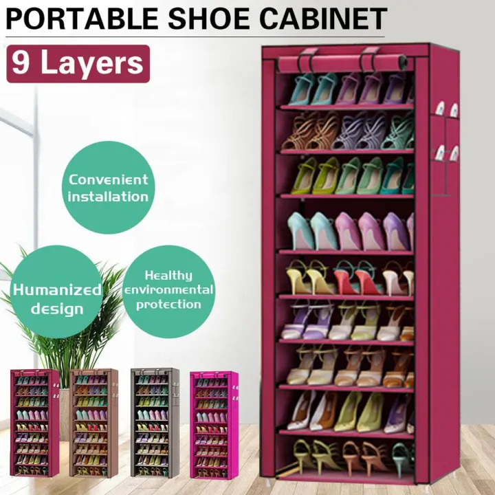 4%20/%205%20/%20%207%20/%208%20/%209%20/%2012%20layers%20Dustproof%20Large%20Size%20Non-Woven%20Fabric%20Shoes%20Rack%20Shoes%20Organizer%20Home%20Bedroom%20Dormitory%20Shoe%20Racks%20Shelf%20Cabinet%20-%20Image%202